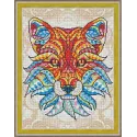 (Abandonné) Kit de broderie diamant Renard 30х40 cm AZ-1577