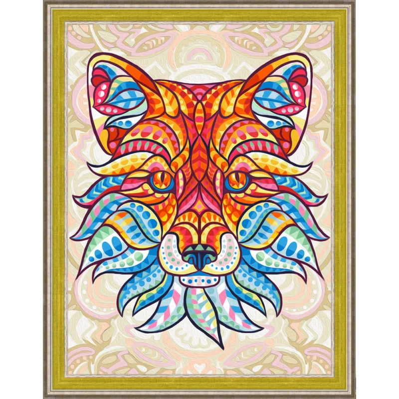 (Abandonné) Kit de broderie diamant Renard 30х40 cm AZ-1577