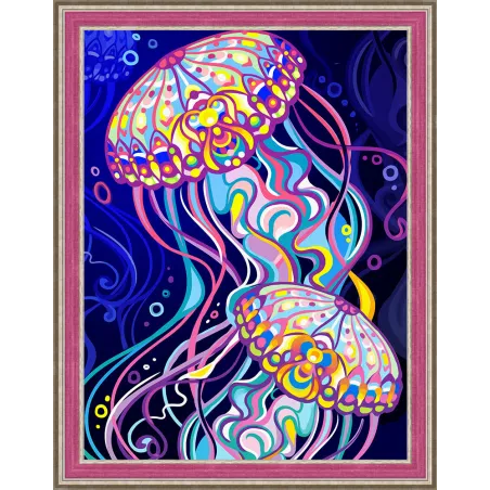 (Discontinued) Diamond painting kit Jellyfish AZ-1579