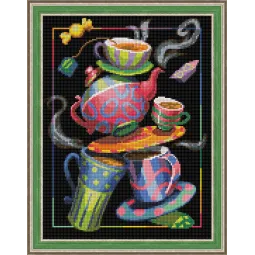 Diamant-Malset Tee-Fantasie 30x40 cm AZ-1581