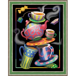 Diamant-Malset Tee-Fantasie 30x40 cm AZ-1581