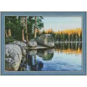 Diamond Painting Kit See in Karelien 70x50 cm AZ-1497