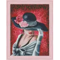 Diamond Painting Kit Lady Rose 30х40 cm AZ-1504