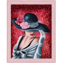 Diamond Painting Kit Lady Rose 30х40 cm AZ-1504