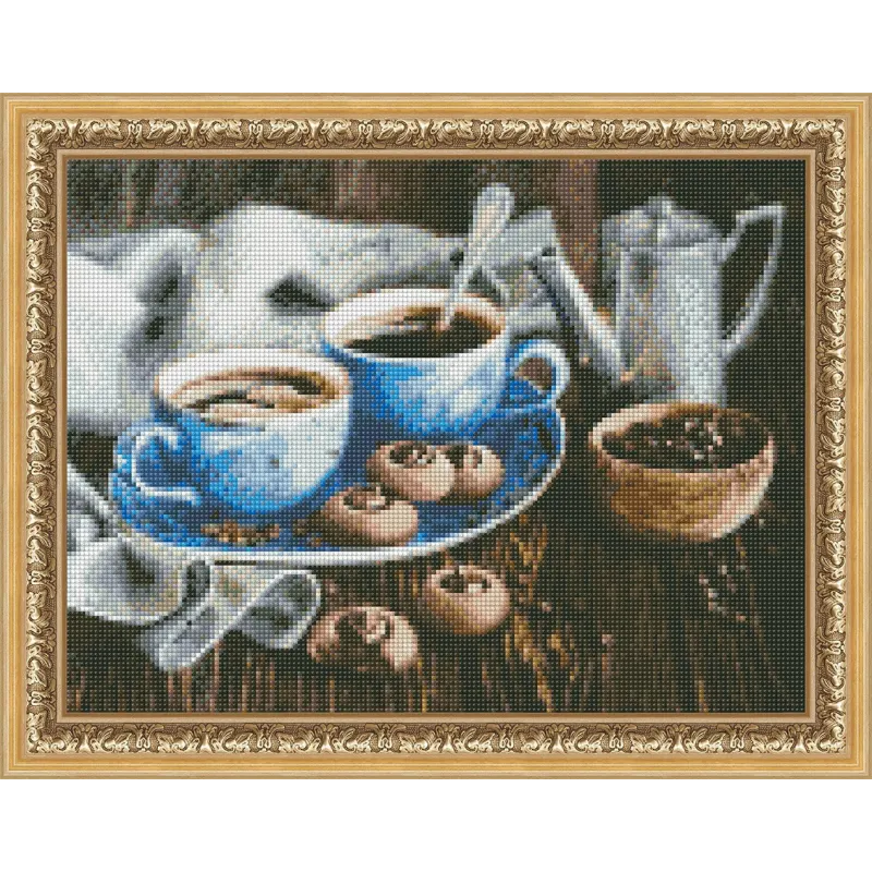 Diamond painting kit Coffee Romance 40х30 cm AZ-1424