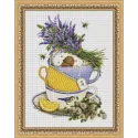 (Discontinué) Kit de peinture diamant Nature morte au thé 30х40 cm AZ-1432