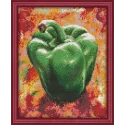 SALE (Discontinued) Diamond painting kit Green Pepper 24х30 cm AZ-1381