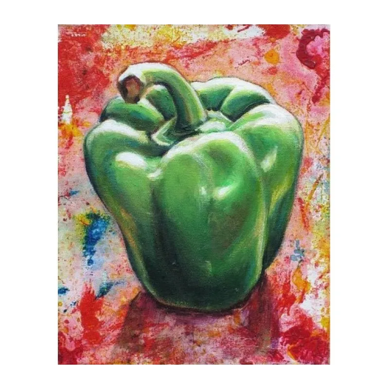 SALE (Discontinued) Diamond painting kit Green Pepper 24х30 cm AZ-1381