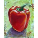 (Discontinued) Diamond painting kit Red Pepper 24х30 cm AZ-1382