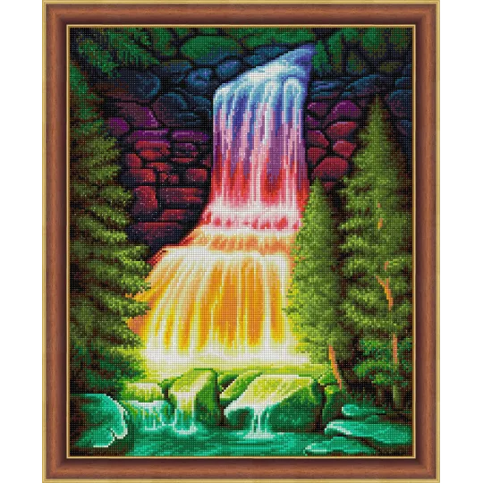 Cascade arc-en-ciel 40x50 cm AZ-1769