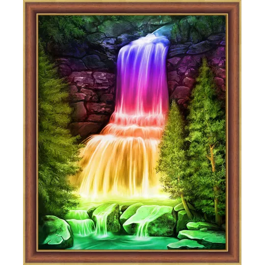 Rainbow Waterfall 40x50 cm AZ-1769