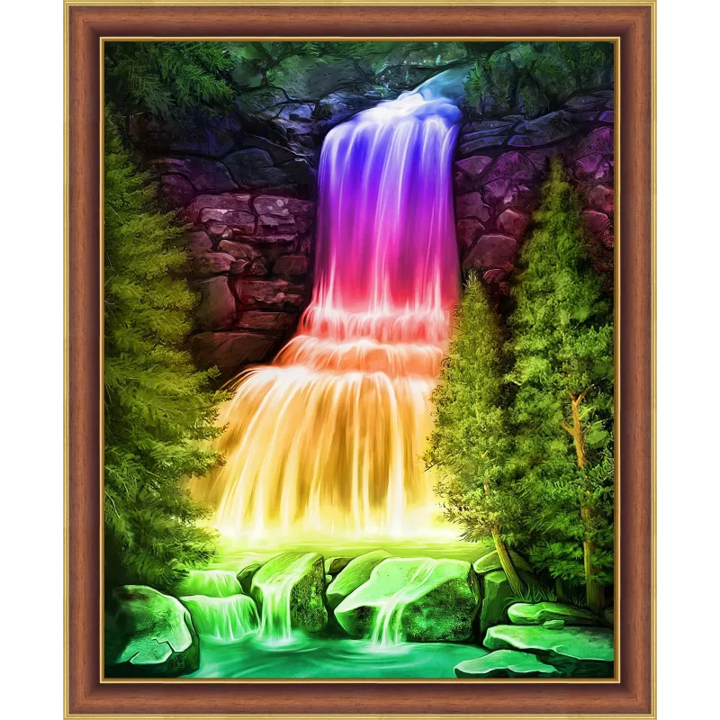 Cascade arc-en-ciel 40x50 cm AZ-1769