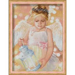 Angelas su žibintu 30x40 cm AZ-1780