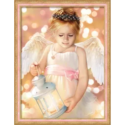 Angelas su žibintu 30x40 cm AZ-1780