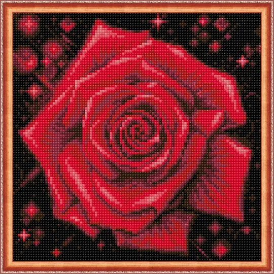 Funkelnde Rose 25x25 cm AZ-1785