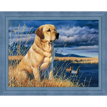 Labrador à la chasse 40x30 cm AZ-1681