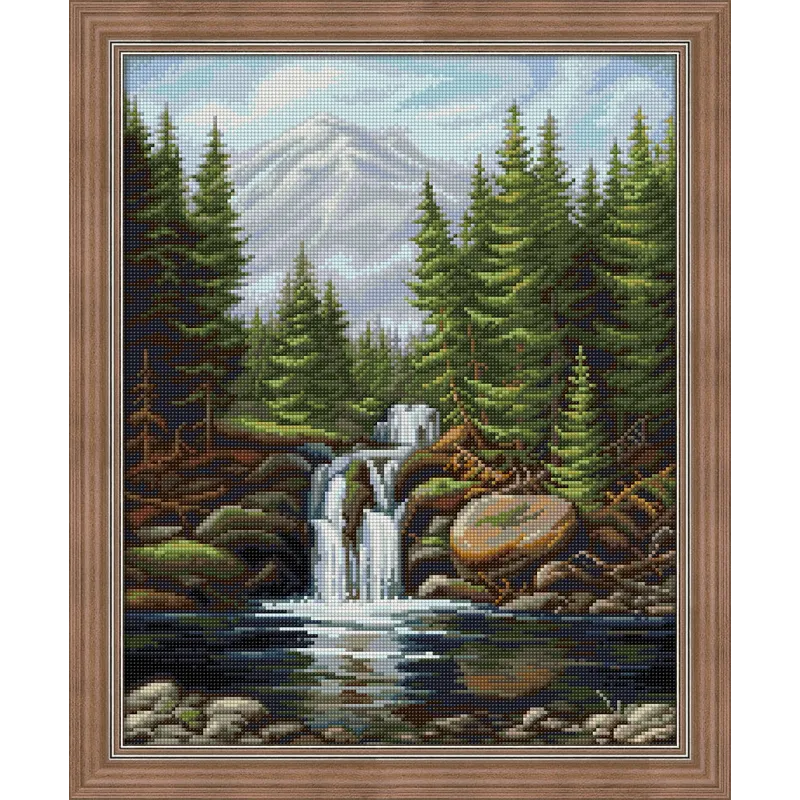 Schwerer Wasserfall 40x50 cm AZ-1685