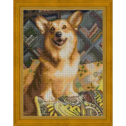 Fröhlicher Corgi 30x40 cm AZ-1690