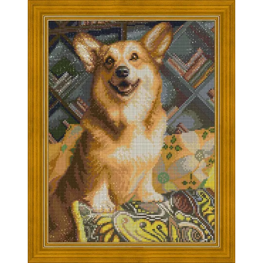 Glücklicher Corgi 30x40 cm AZ-1690