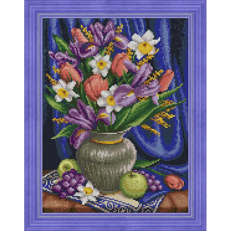 Daffodils and Irises 30x40 cm AZ-1693