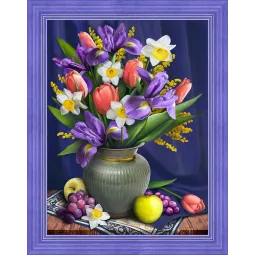 Daffodils and Irises 30x40 cm AZ-1693