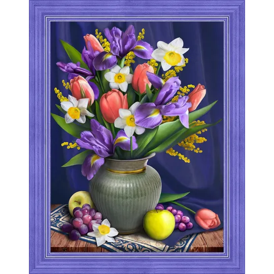 Daffodils and Irises 30x40 cm AZ-1693