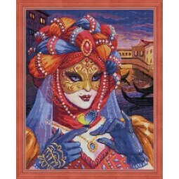 Deimantų tapybos rinkinys Venecijos Madam 40х50 cm AZ-1586