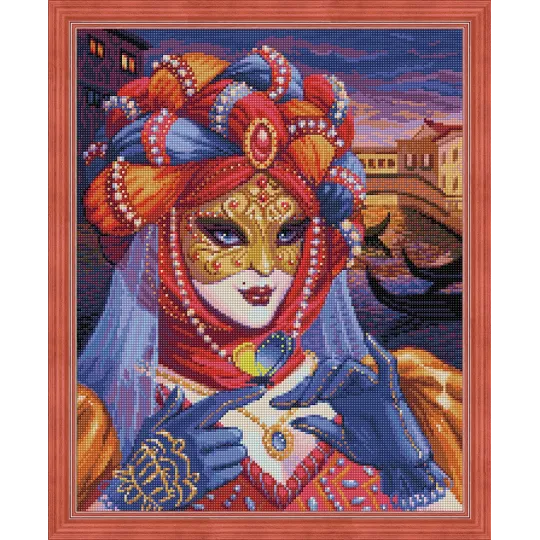 Diamant-Malerei-Set „Venezianische Frau“ 40 x 50 cm AZ-1586