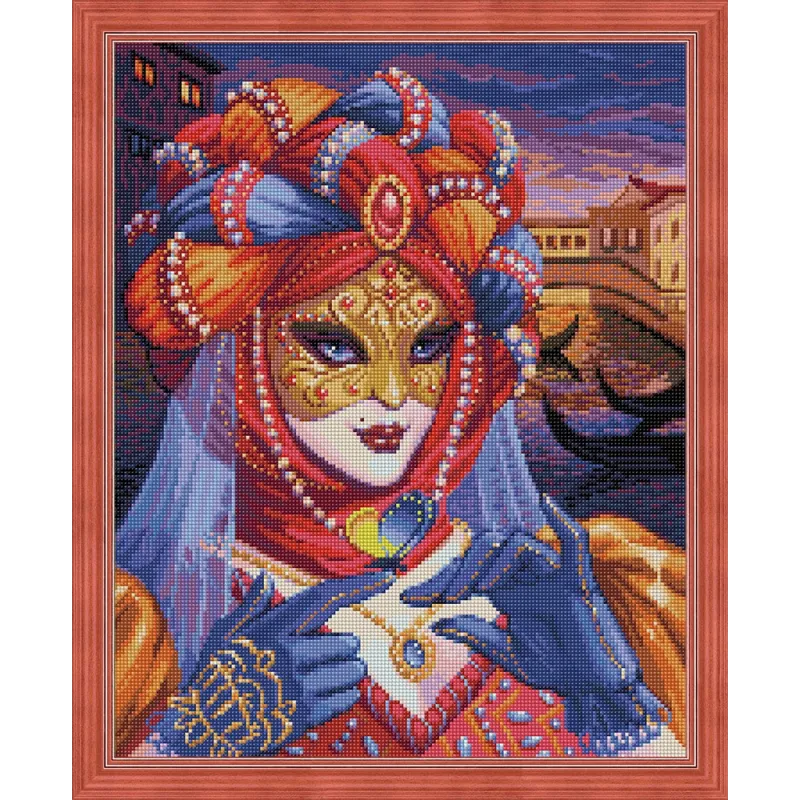 Diamant-Malerei-Set „Venezianische Frau“ 40 x 50 cm AZ-1586