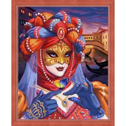 Deimantų tapybos rinkinys Venecijos Madam 40х50 cm AZ-1586