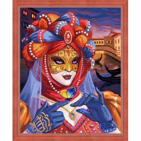 Diamant-Malerei-Set „Venezianische Frau“ 40 x 50 cm AZ-1586