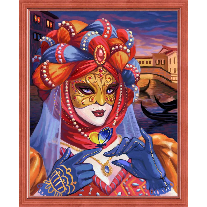 Diamant-Malerei-Set „Venezianische Frau“ 40 x 50 cm AZ-1586