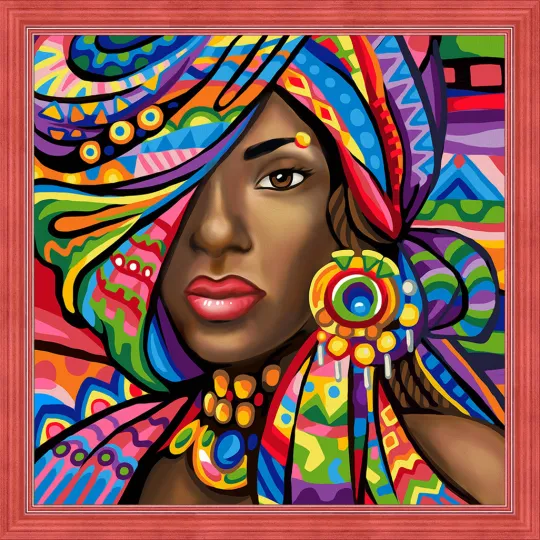 Diamond painting kit Ghana  40х40 cm AZ-1589