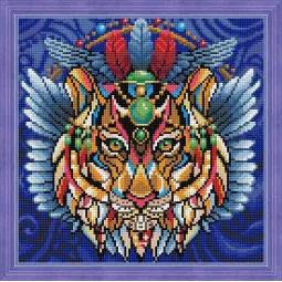 Deimantų paveikslėlio rinkinys Tigras 30x30 cm AZ-1593