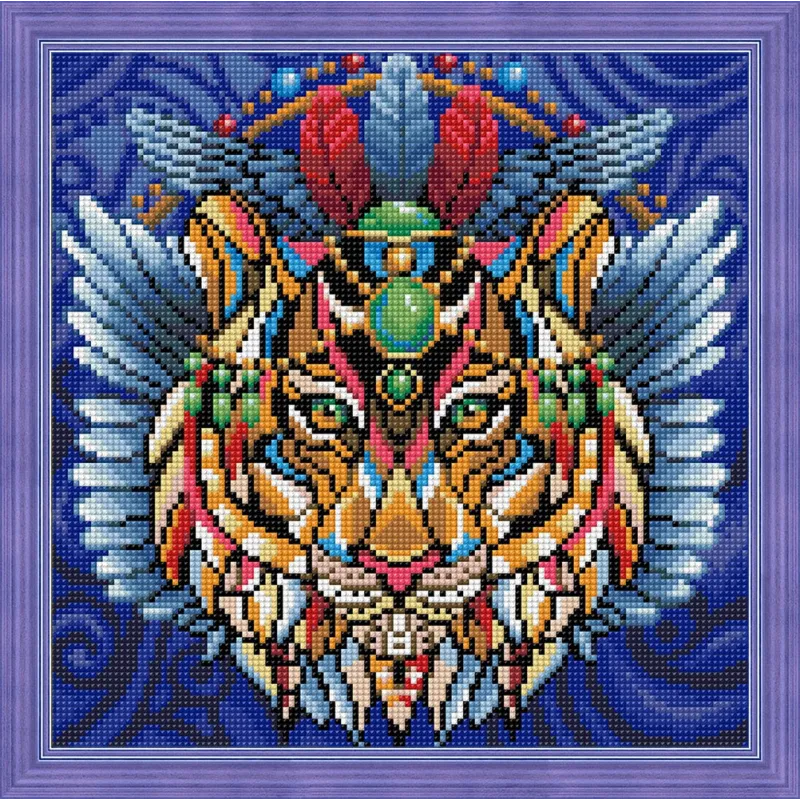 Diamant-Malerei-Set Tiger 30 x 30 cm AZ-1593