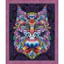 (Eingestellt) Diamant-Malerei-Set Mystische Katze 40 x 50 cm AZ-1596