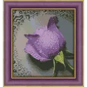 SALE (Discontinued) Diamond painting kit Lilac Rose 22х24 cm AZ-16