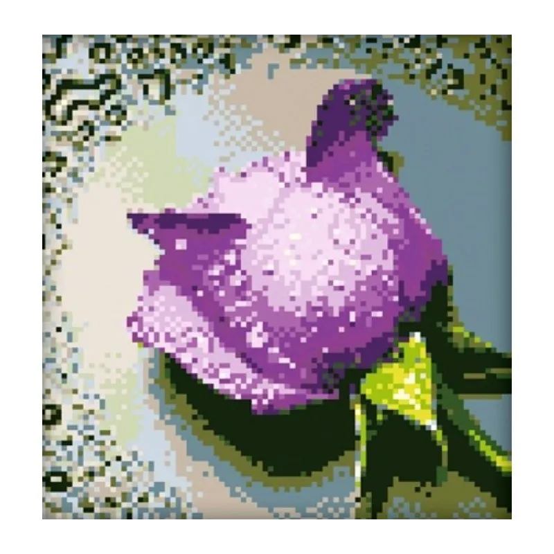 SALE (Discontinued) Diamond painting kit Lilac Rose 22х24 cm AZ-16