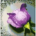 SOLDE (Discontinué) Kit de peinture diamant Rose Lilas 22х24 cm AZ-16