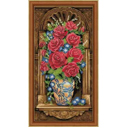 (Discontinued) Diamond Painting Kit Antique Bouquet 30х60 cm AZ-1603