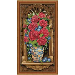 (Nutrauktas) Deimantų tapybos rinkinys Antique Bouquet 30х60 cm AZ-1603