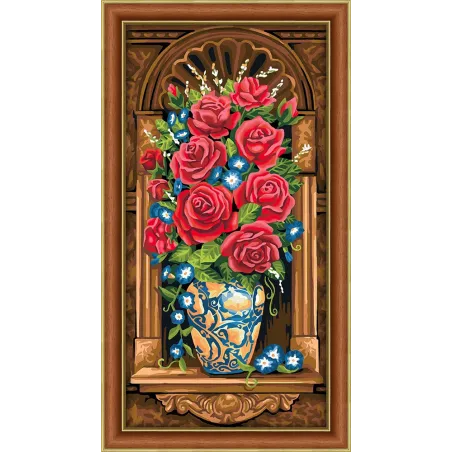 (Nicht mehr im Sortiment) Diamond Painting Kit Antiker Blumenstrauß 30х60 cm AZ-1603