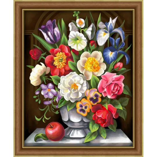 Diamant-Malerei-Set Blumen 40 x 50 cm AZ-1604