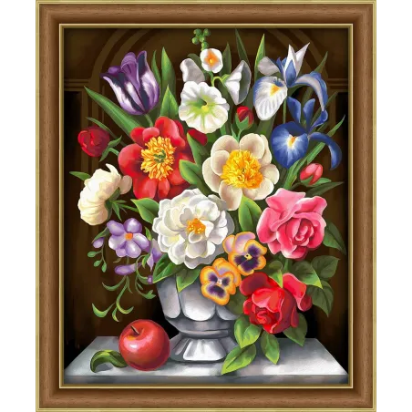 Diamant-Malerei-Set Blumen 40 x 50 cm AZ-1604