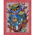 Diamond painting kit Owl 40х30 cm AZ-1610