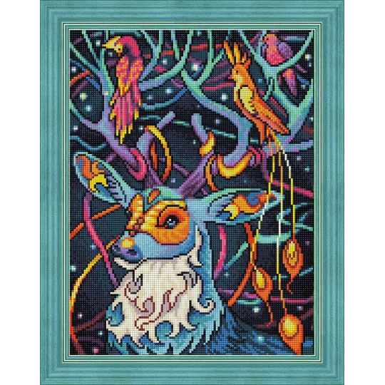 (Eingestellt) Diamant Malerei Set Hirsch 40х30 cm AZ-1611