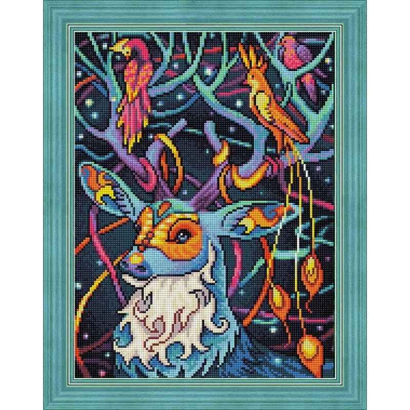 (Abandonné) Kit de peinture diamant Cerf 40х30 cm AZ-1611