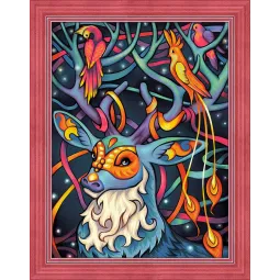 (Abandonné) Kit de peinture diamant Cerf 40х30 cm AZ-1611