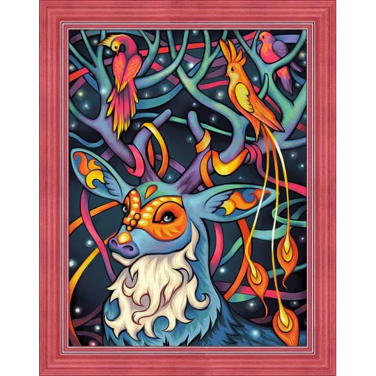 (Abandonné) Kit de peinture diamant Cerf 40х30 cm AZ-1611