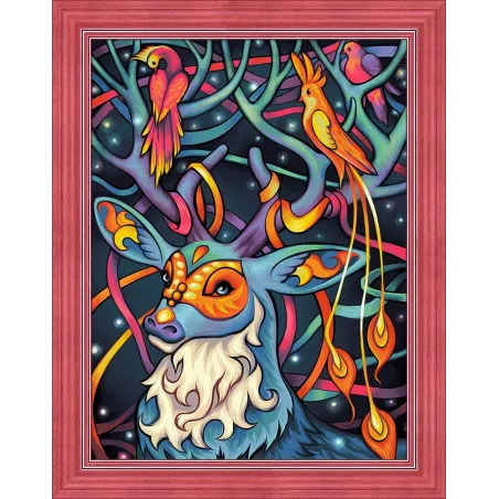 (Abandonné) Kit de peinture diamant Cerf 40х30 cm AZ-1611